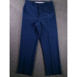 Defense Logistics Agency Dress Pants Mens 34R Wool Blend Navy Military Uniform